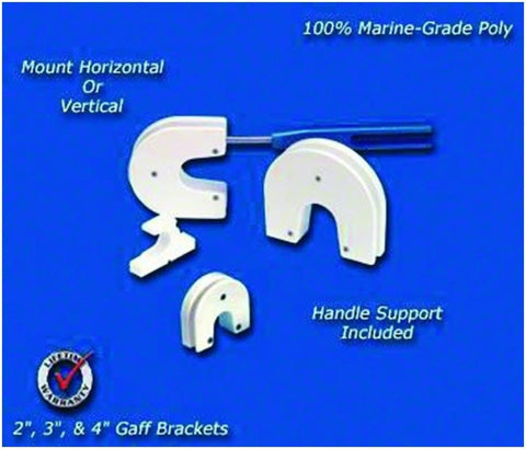Gaff Mounting Bracket for 4-Inch Gaff, White
