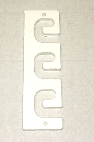 Three Rod holder HDPE Starboard Storage for dock box, boat, deck, or pier