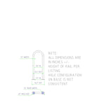 Two (2) - 48" H x 13" W - Marine Grab bars -Marine Grab Handles -Boat Grab Rails - Boat Grab Handles - Marine Fiberglass Direct