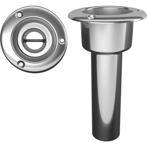 Mate Series 0 degree, Round Top 316 Stainless -C1000ND Rod Holder - Marine Fiberglass Direct