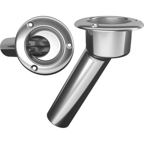 Mate Series 30 degree, Round Top 316 Stainless -C1030ND Rod Holder - Marine Fiberglass Direct