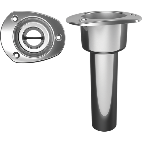 Mate Series 0 degree, Oval Top 316 Stainless -C2000ND Rod Holder - Marine Fiberglass Direct