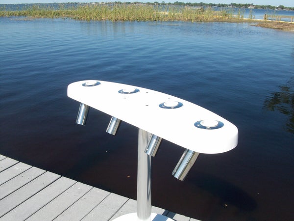 CM Marine Rocket Launcher W/4 Stamped S/S Rod Holders -- CMRL4 – Marine Fiberglass Direct