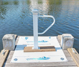 36" H - Aluminum Boat Grab bar Post  - Safety Handrail for Marine, Dock, Deck, Pool, Hot Tub
