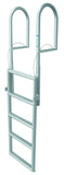 JIF Marine - 5 Step Dock Lift Ladder - Anodized Aluminum - DJX5 - Marine Fiberglass Direct