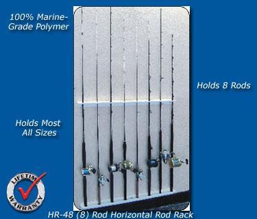Horizontal Rod Rack For Qty 8 Rods - HR-48 – Marine Fiberglass Direct