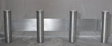 Four 10" Aluminum Boat Fishing or Pole Rod Holders - Angled at 90 Degrees with Gimbal/ Locking Pin on One Flat Plate Mount