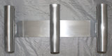 Three 10" Aluminum Boat Fishing or Pole Rod Holders - Angled at 15 Degrees with Gimbal (Locking Pin) on One Flat Plate Mount