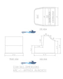 SEA-LINE CENTER CONSOLE - 35"H x 36"W x 43"D - SLCC08 - Marine Fiberglass Direct