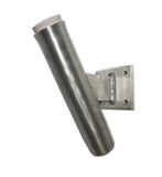 10" Aluminum Boat Fishing or Pole Rod Holder - 30 Degree FLAT Surface Mount for transom, gunnels, docks, or piers
