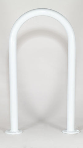 Marine Dock & Boat - 24" H x 13" W - Aluminum Handrail - Safety Grab Bar Rail - White Powder Coating