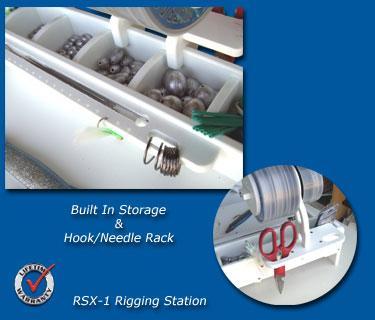 fiberglass fishing pole hook sta Live Bait & Bait Rigging Station