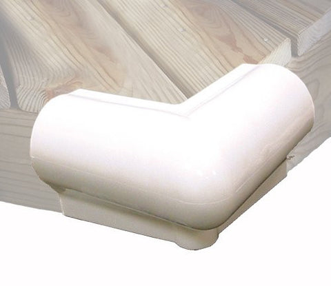 90ᵒ Dock Corner 6" x 6" White PVC - Marine Fiberglass Direct