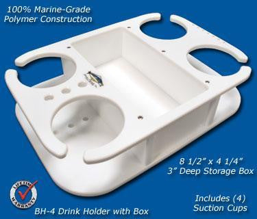 Beverage/Cup/Drink Holder- 9 3/4" x 14" x 3" -BH4 - Marine Fiberglass Direct