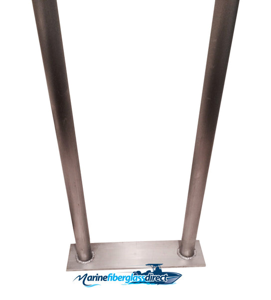Marine Dock & Boat 12" Wide Hand Rail Grab Bar Handrail Aluminum Marine Fiberglass Direct
