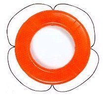 30" Orange Polyethylene Foam Life Ring - Marine Fiberglass Direct