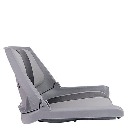 Shell Seat Back Shell Back Folding Boat Seat - Horizon Boat Seats - 1010-ABC GREY/CHAR ...