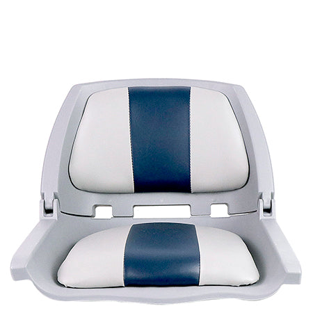 Shell Seat Back Shell Back Folding Boat Seat - Horizon Boat Seats - 1010-ABD GREY/NAVY ...