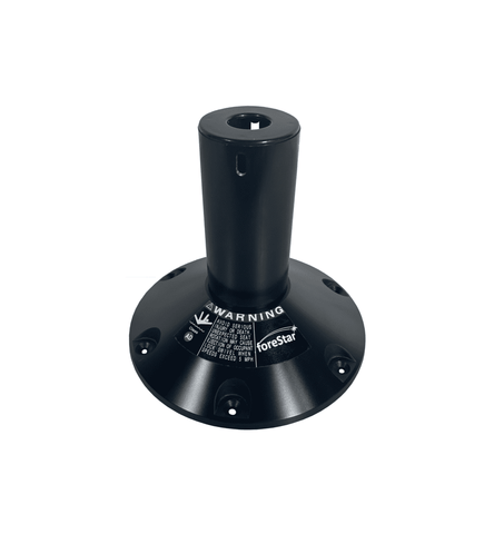 11.5" FORESTAR FIXED HEIGHT BLACK ANODIZED PEDESTAL - 184011.5-LBAWOS