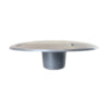 9" Base For Posipost 2-3/8" Keyed Removable Pedestal - Aluminum - 380015-SG1
