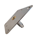 7" x 7" Stainless Steel PosiPin Deck Plate - Polished with Brass Bushing - 382110-TSSPB