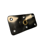 4" x 8" Stainless Steel PosiPin Deck Plate - Polished with Brass Bushing - 382113-TSSPB