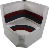 Premium Series Pontoon Radius Corner Cushion Set 3007-AAEC White/Red/Charcoal