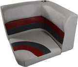 Premium Series Pontoon Radius Corner Cushion Set 3007-ABEC Grey/Red/Charcoal