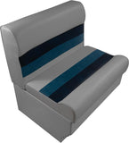 Premium Series 37" Pontoon Bench Seat Cushion Set 3001-ABDK Grey/Navy/Blue