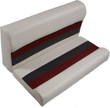 Premium Series 37" Pontoon Bench Seat Cushion Set 3001-AAEC White/Red/Charcoal