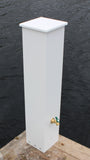 FLUSH WATER & ELECTRIC PEDESTAL 36"H x 7"W x 7"D
