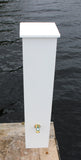FLUSH WATER & 30AMP ELECTRIC PEDESTAL 36"H x 7"W x 7"D