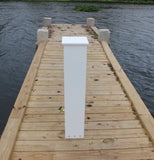 FLUSH WATER & 30AMP ELECTRIC PEDESTAL 36"H x 7"W x 7"D
