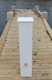 FLUSH WATER & 30AMP ELECTRIC PEDESTAL 36"H x 7"W x 7"D
