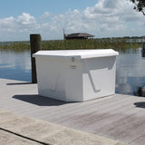 Fiberglass Dock Box - 54"L x 34"D x 29"H  - CMTRI - Marine Fiberglass Direct