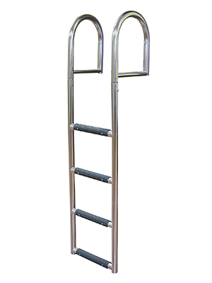 JIF Marine - Stainless Steel 5 Step Stationary Dock Ladder - DMY5