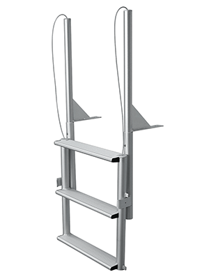 JIF Marine - WIDE STEP 4 Step Lift Dock Ladder - EFL4W