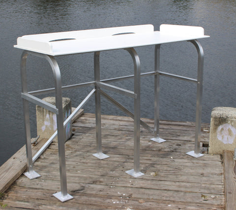 Fish Cleaning Station Fillet Table Dock  68" W x 24" D x 39" H - MFDFCS68