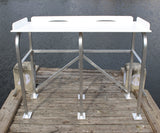 Fish Cleaning Station Fillet Table Dock  68" W x 24" D x 39" H - MFDFCS68