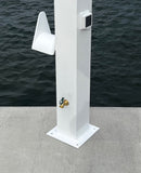 LARGE WATER & 30AMP ELECTRIC SHORE POWER PEDESTAL 36"H x 10"W x 10"D