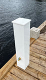 FLUSH WATER & 30AMP ELECTRIC PEDESTAL 36"H x 7"W x 7"D