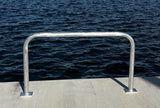 32" H x 56" W - Aluminum Large Handrail Grab bar Department of Transportation - Safety Grab Bar for Marine, Dock, Deck, Boat, Pool, Hot Tub