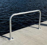 32" H x 56" W - Aluminum Large Handrail Grab bar Department of Transportation - Safety Grab Bar for Marine, Dock, Deck, Boat, Pool, Hot Tub