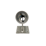 10" Aluminum Boat Fishing or Pole Rod Holder - 30 Degree FLAT Surface Mount for transom, gunnels, docks, or piers