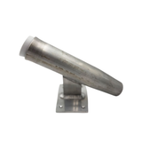 10" Aluminum Boat Fishing or Pole Rod Holder - 30 Degree FLAT Surface Mount for transom, gunnels, docks, or piers