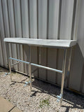 Fish Cleaning Station Fillet Table Overhanging Dock 68" W x 24" D x 39.5" H - MFDFCS68OH
