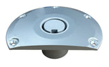 9" Base with FLAT SIDE For Posipost 2-3/8" Keyed Removable Pedestal - Aluminum - 380015-SDG