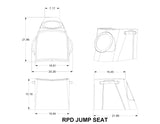 Marine Boat Skiff Jump Seat for 1019 Center Console