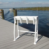 Aluminum Leaning Post 34"H x 38"W x 18"D w RH - SLLP02 - Marine Fiberglass Direct