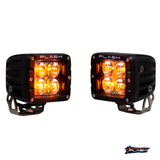 12W AMBER Cube Light Kit Headlight Bright Driving Beam Plash